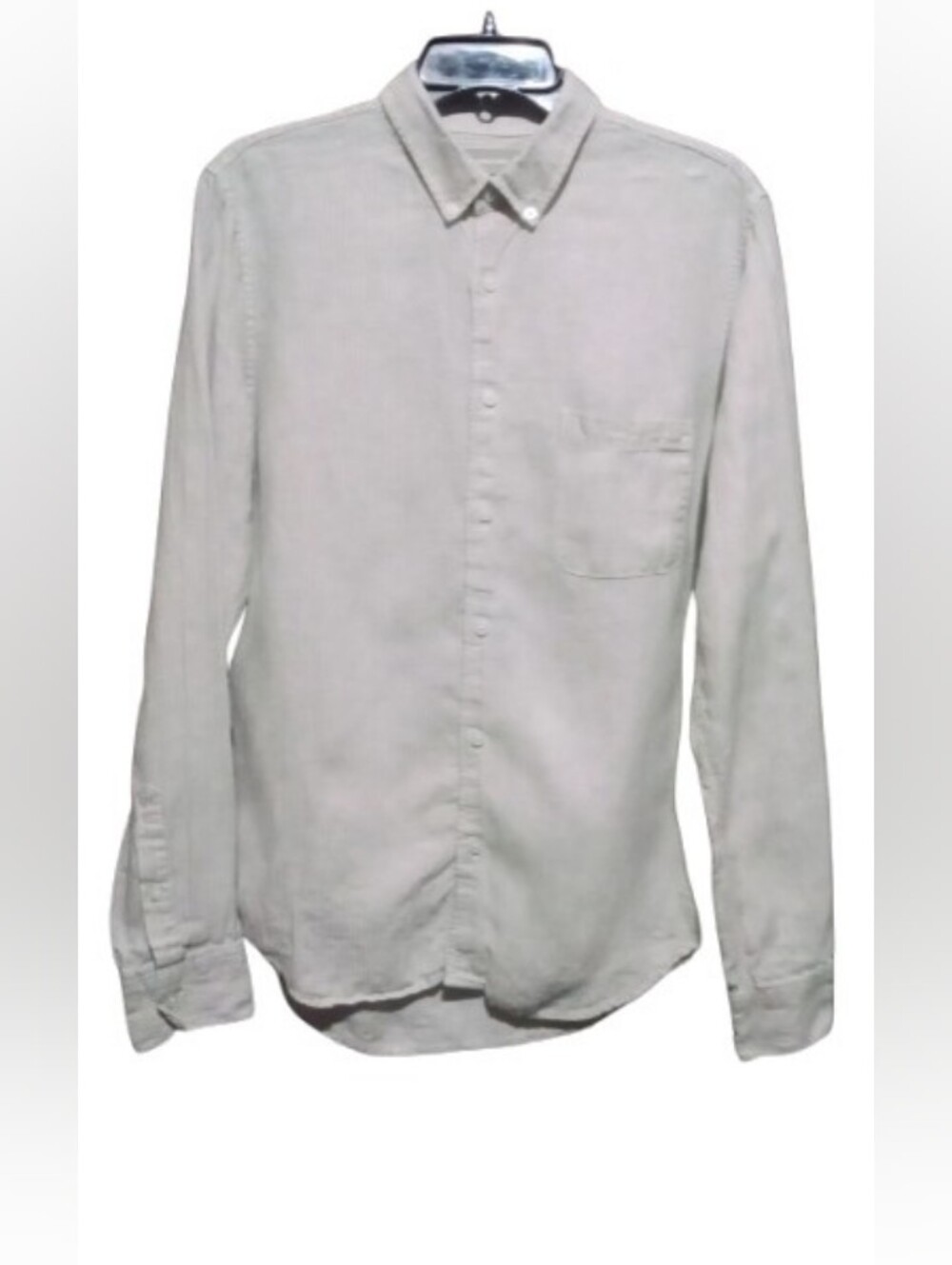 Everlane Men's Button-Down Shirt in Light Gray